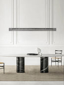Modern Minimalist Restaurant Chandelier, Dimple Geometric Word, Island Table, High-end Glass, Nordic Light Luxury Bar, Bar Light