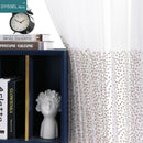 Rideau tulle brodé fleurs style européen salon chambre