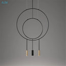Nordic designer creative circular metal pendant light