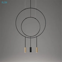 Nordic designer creative circular metal pendant light