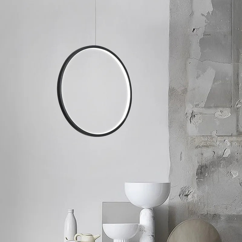 suspension circulaire moderne idéale pour bar ou cuisine - vue 4 sur 18