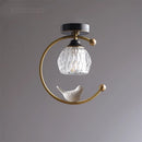plafonnier led nordique simple en cristal éclairage moderne décoratif