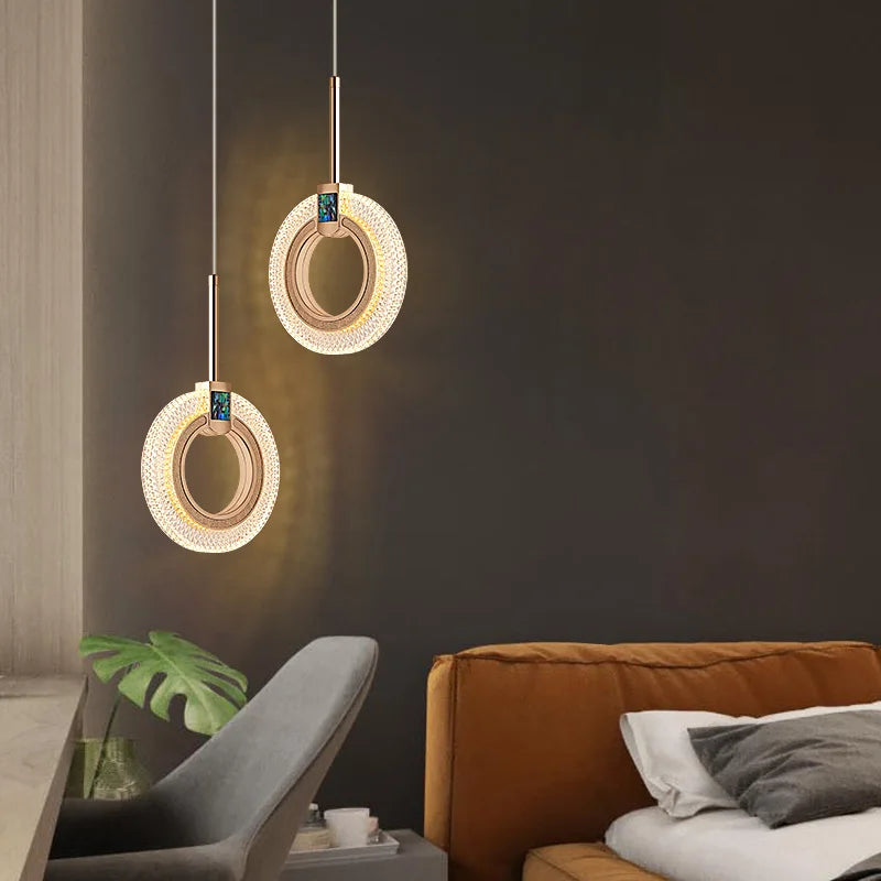 Suspension LED au design nordique moderne et luxueux - vue 5 sur 13