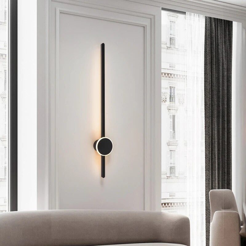 Applique murale moderne minimaliste à longue bande - vue 5 sur 8