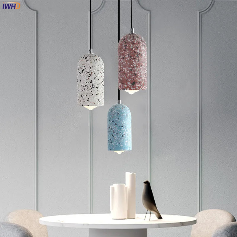 suspension en ciment nordique design moderne pour intérieur lumineux - vue 5 sur 9