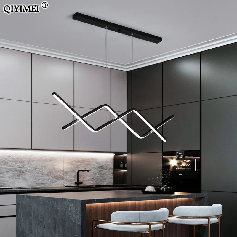 suspension led moderne à intensité variable éclairage intérieur nouvelle lampe - vue 6 sur 10