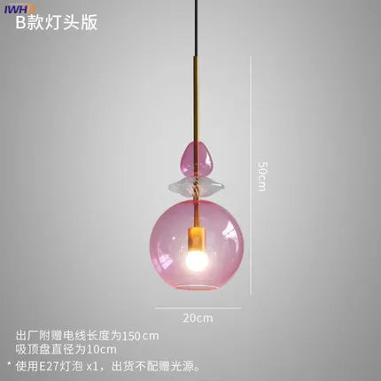 suspension lumineuse moderne en verre pour intérieur élégant - vue 11 sur 11