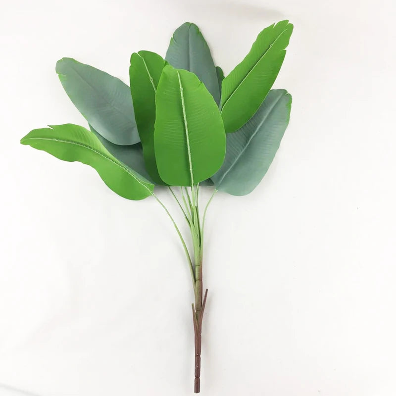 grandes plantes artificielles monstera et bananier pour décoration intérieure - vue 8 sur 9