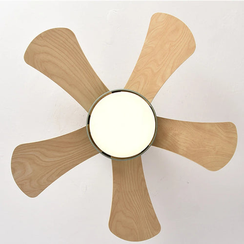 Ventilateur silencieux DC plafonnier ventilateurs de Loft avec lumière LED et lampes modernes à distance pour salon ventilateur de Hall lumières éclairage en bois - vue 6 sur 9
