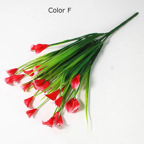 bouquet de 25 têtes de mini calla artificiel décoration florale élégante - vue 12 sur 12