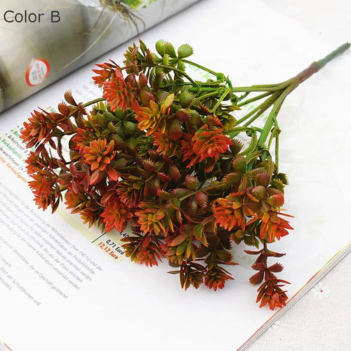 28 têtes de plantes succulentes artificielles pour décoration mariage jardin - vue 7 sur 12