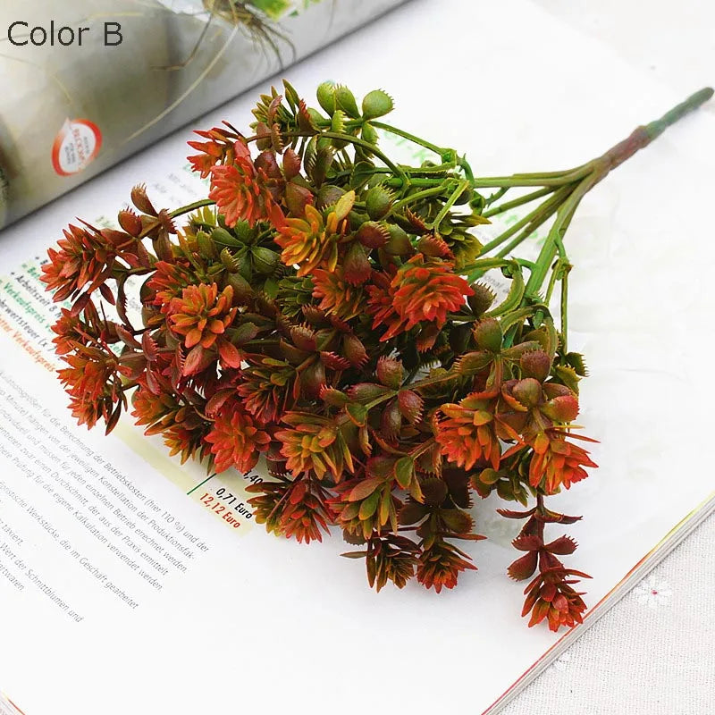 28 têtes de plantes succulentes artificielles pour décoration mariage jardin - vue 6 sur 12