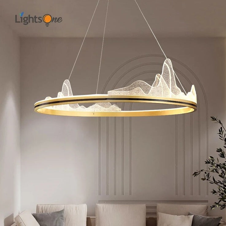 Luxe cercle design suspensions villa - vue 2 sur 13