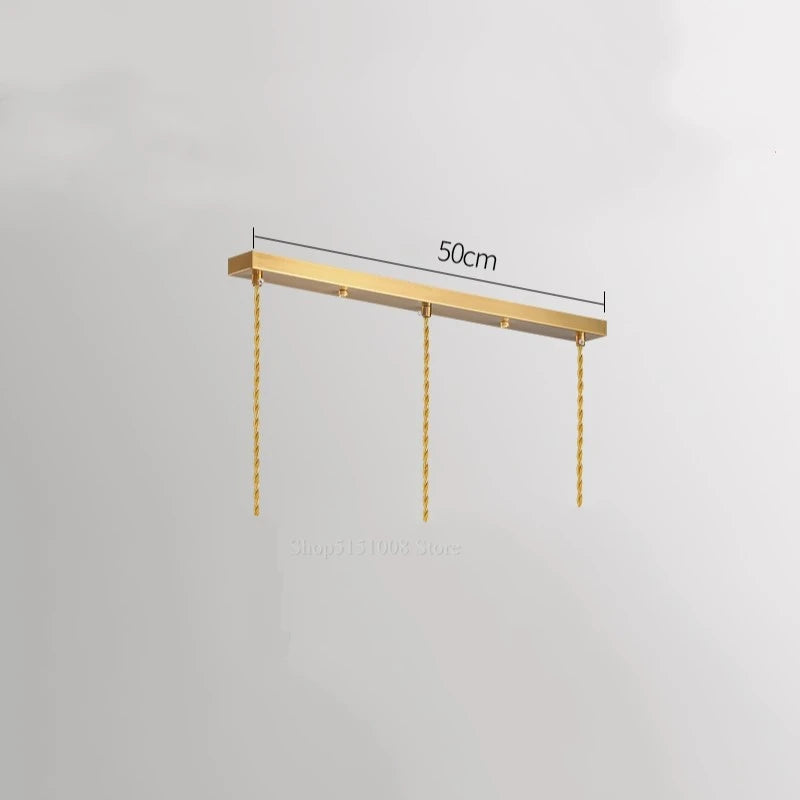 simplistic modern design glass LED pendant light - vue 11 sur 12
