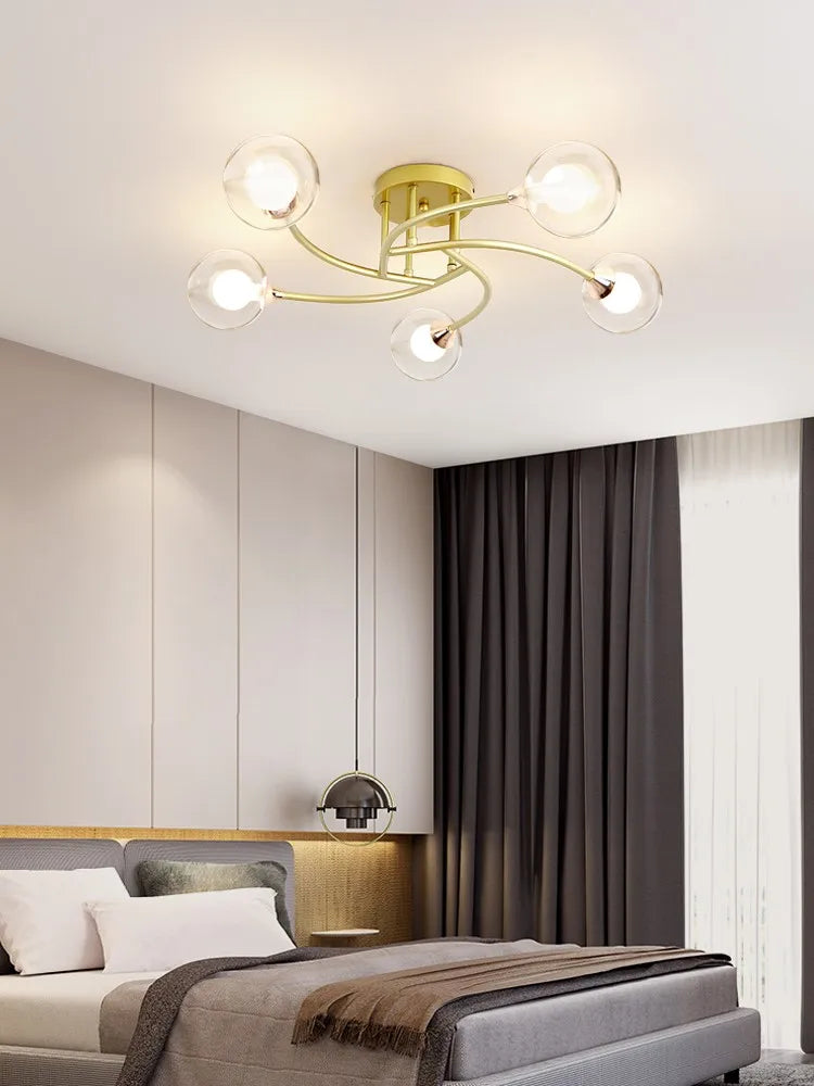 plafonniers modernes simples décoration nordique luminaire créatif - vue 4 sur 17