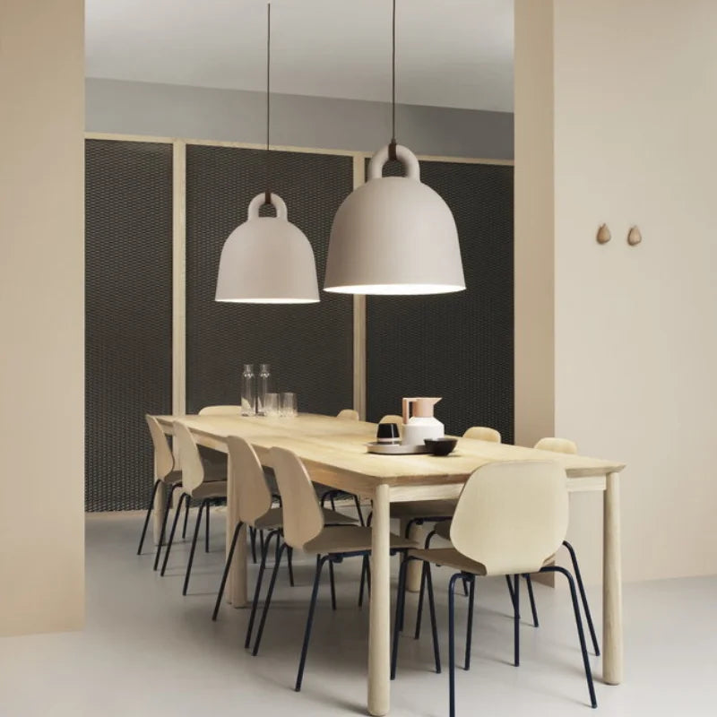 Lustre de Restaurant postmoderne Design danois salons lampes suspendues grises lampes suspendues nordiques romantiques pour chambre à coucher et Bar