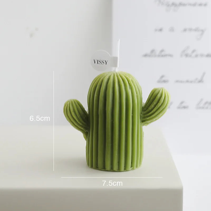 bougies parfumées cactus faites à la main décoratives pour la maison - vue 10 sur 10