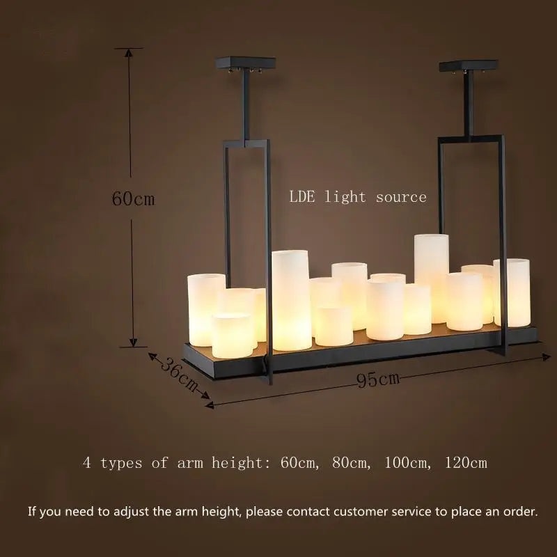 Nordique luxe salle à manger lustre intérieur salon table à manger lampes en verre simple cuisine île LED lustre éclairage - vue 9 sur 20