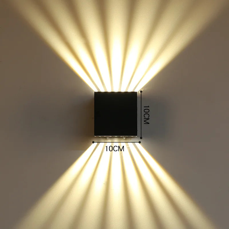 6W Modern Cube LED Wall Lamp IP65 Waterproof Indoor Outdoor Surface Mounted Wall Light Adjustable Beam For Garden Porch Bedroom - vue 2 sur 9