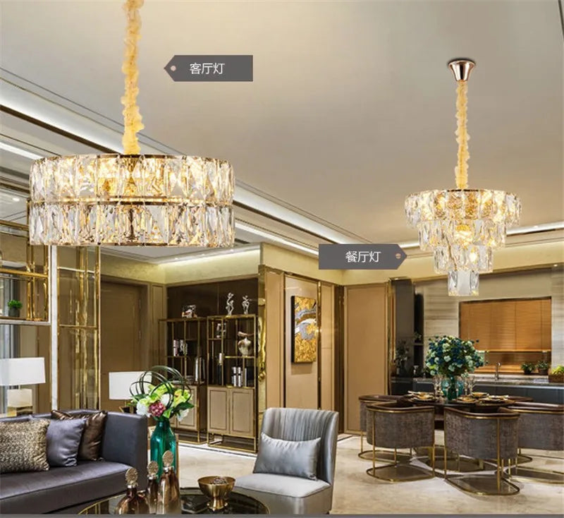 lustre en cristal design nordique pour intérieur élégant - vue 6 sur 12