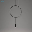 Nordic designer creative circular metal pendant light