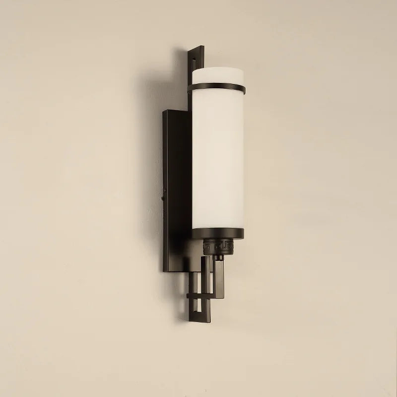 Applique murale lampe moderne minimaliste lampe de chevet chambre salon TV fond balcon couloir éclairage 	 Style chinois
