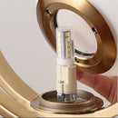 Minimalist nordic round glass chandelier luxury designer light