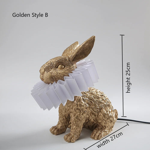 Lampe de table en forme de lapin pour chambre à coucher - vue 13 sur 15