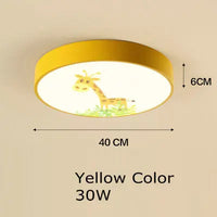 Plafonnier de chambre d'enfants moderne avec télécommande appliques acryliques de dessin animé mignon LED plafonnier rond éclairage d'enfants de fille