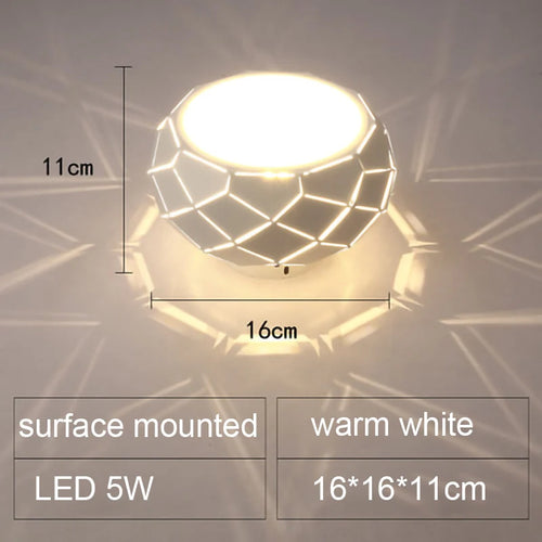 Plafonnier LED moderne simplicité 5W 12W - vue 13 sur 18