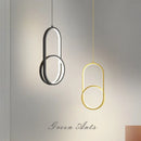 Modern minimalist nordic style hanging bedside lamp