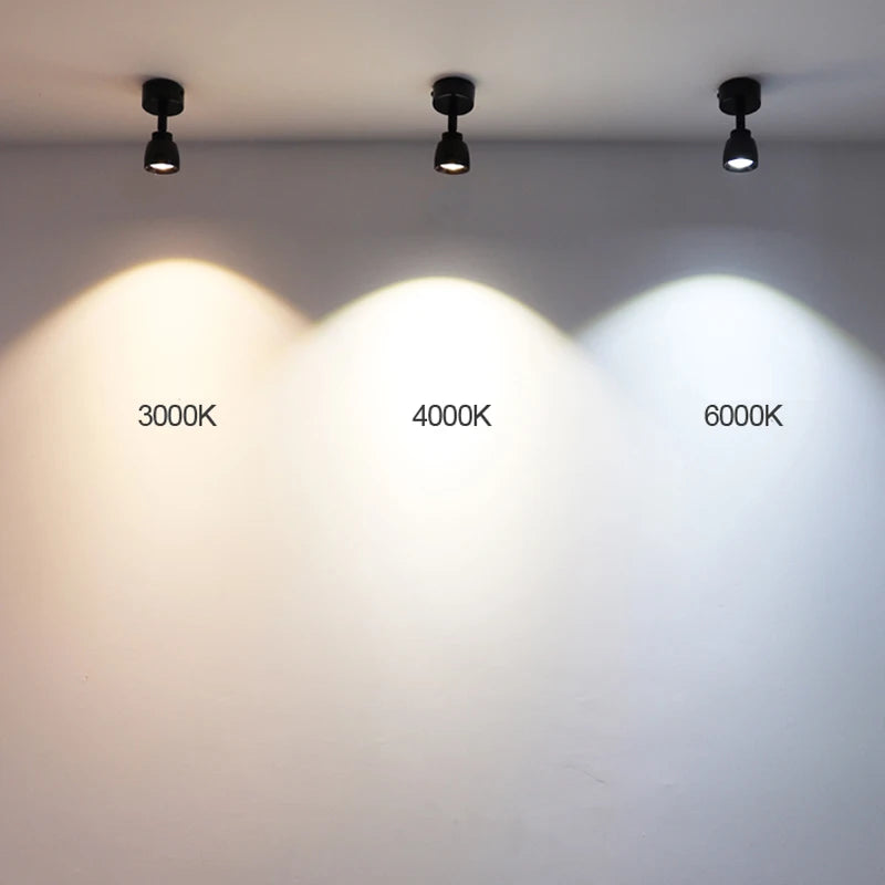 spot led encastrable réglable monté en surface - vue 4 sur 5