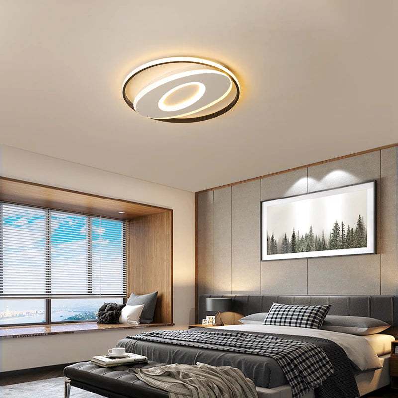 plafonnier led rond moderne pour décoration intérieure lumineuse - vue 7 sur 12
