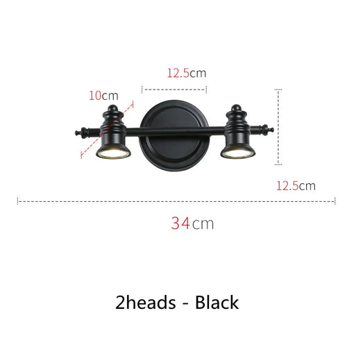 American Bronze Mirror Front Light , Bathroom Wall Lamps Mirror Light ,Powder Room Mirror Wall Lights Lighting LED Makeup Mirror - vue 22 sur 23