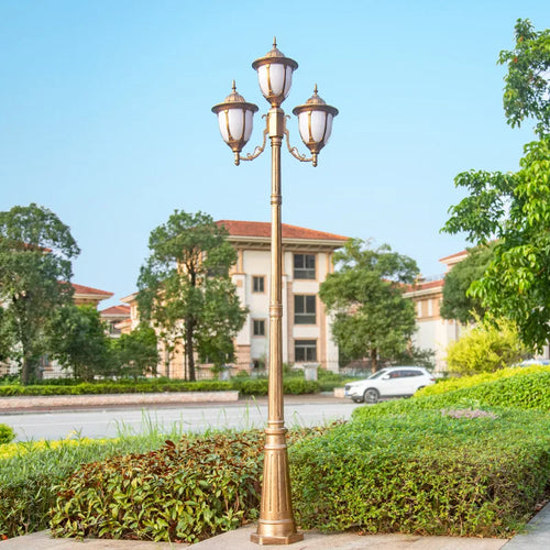 lampe d'extérieur rétro européenne pour jardin et parc