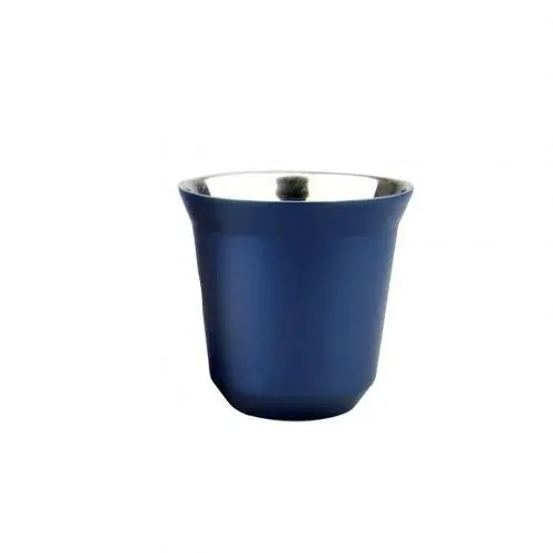 Lot 4 tasses expresso inox double paroi moderne