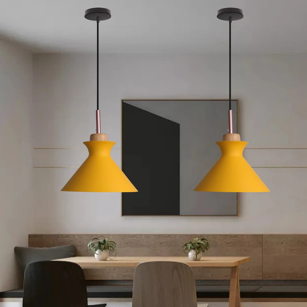 lustre led moderne nordique suspendu pour éclairage intérieur - vue 3 sur 7