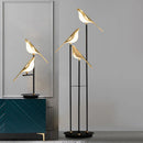 design lampe de table LED placage postmoderne or oiseau alliage acrylique lampe de bureau pour chambre étude salle salon lampadaire
