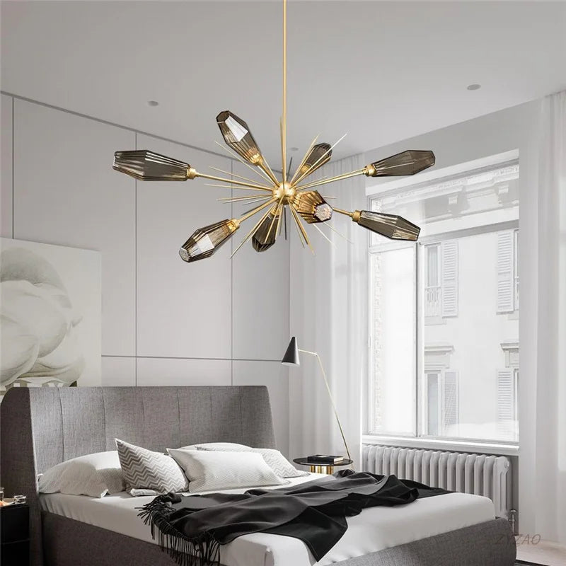 lustre en cristal créatif style post-moderne pour décoration intérieure - vue 10 sur 9