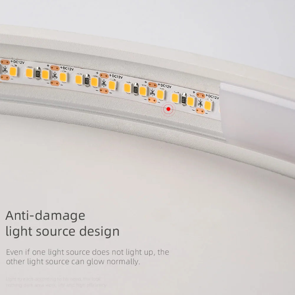 Plafonnier en silicone ultra-mince moderne LED - vue 5 sur 6