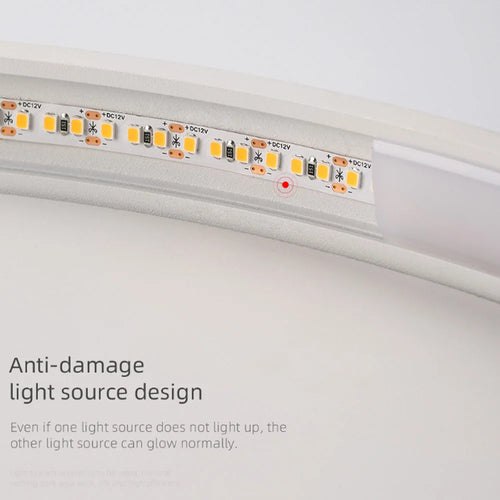 Plafonnier en silicone ultra-mince moderne LED - vue 5 sur 6