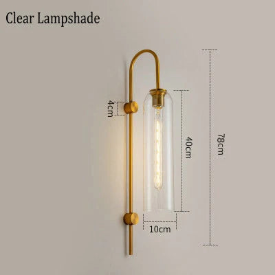 suspension moderne avec abat-jour en verre transparent led