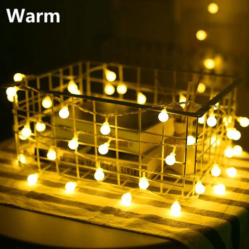 guirlande lumineuse à led en forme de boule pour extérieur et décoration - vue 4 sur 8