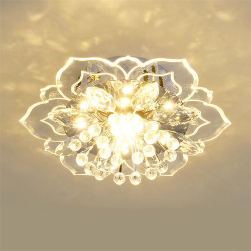 lampe en cristal fleurs lustre éclairage intérieur luminaires colorés