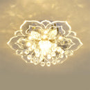plafonnier en cristal fleurs lustre éclairage intérieur