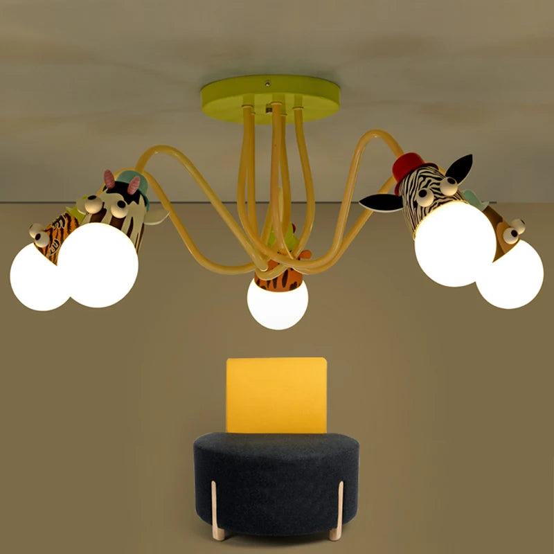lustre animal pour chambre enfant et salle à manger - vue 5 sur 9