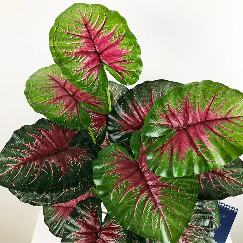 feuilles tropicales monstera palmier artificiel pour décoration intérieure - vue 5 sur 18