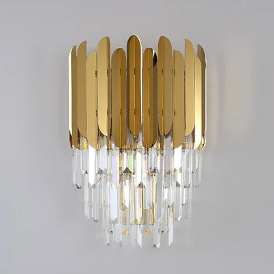 applique murale en cristal moderne design lumineux et élégant - vue 3 sur 6