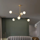 lustre nordique en fer forgé style spoutnik moderne