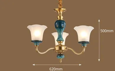 lustre en céramique et cuivre pour une ambiance moderne et simple - vue 15 sur 15